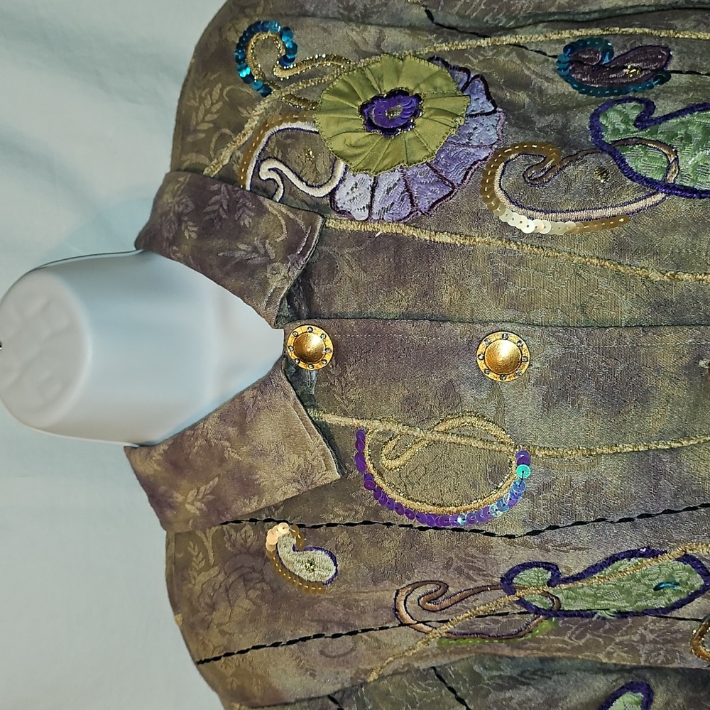 Indigo Moon Fun Embellished Blazer - Picture 2 of 13